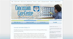 Desktop Screenshot of concussioncarecentre.com