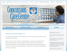 Tablet Screenshot of concussioncarecentre.com